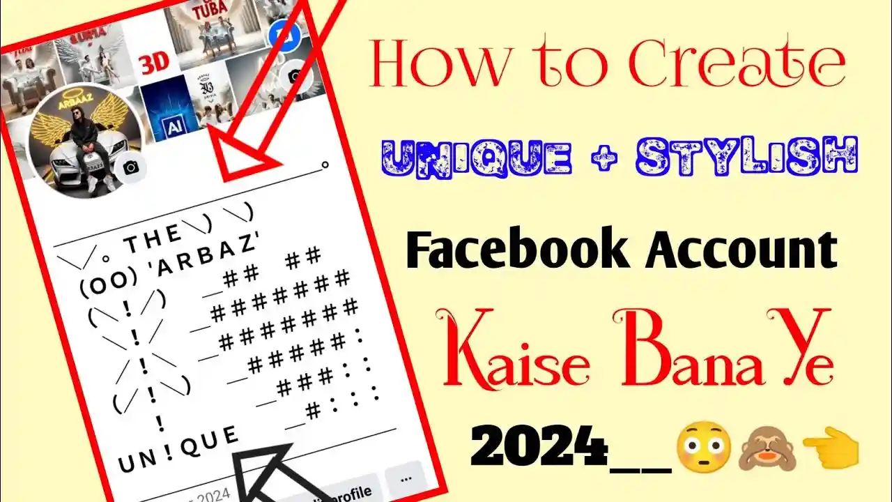 Create Another profile Facebook Stylish name Symbols