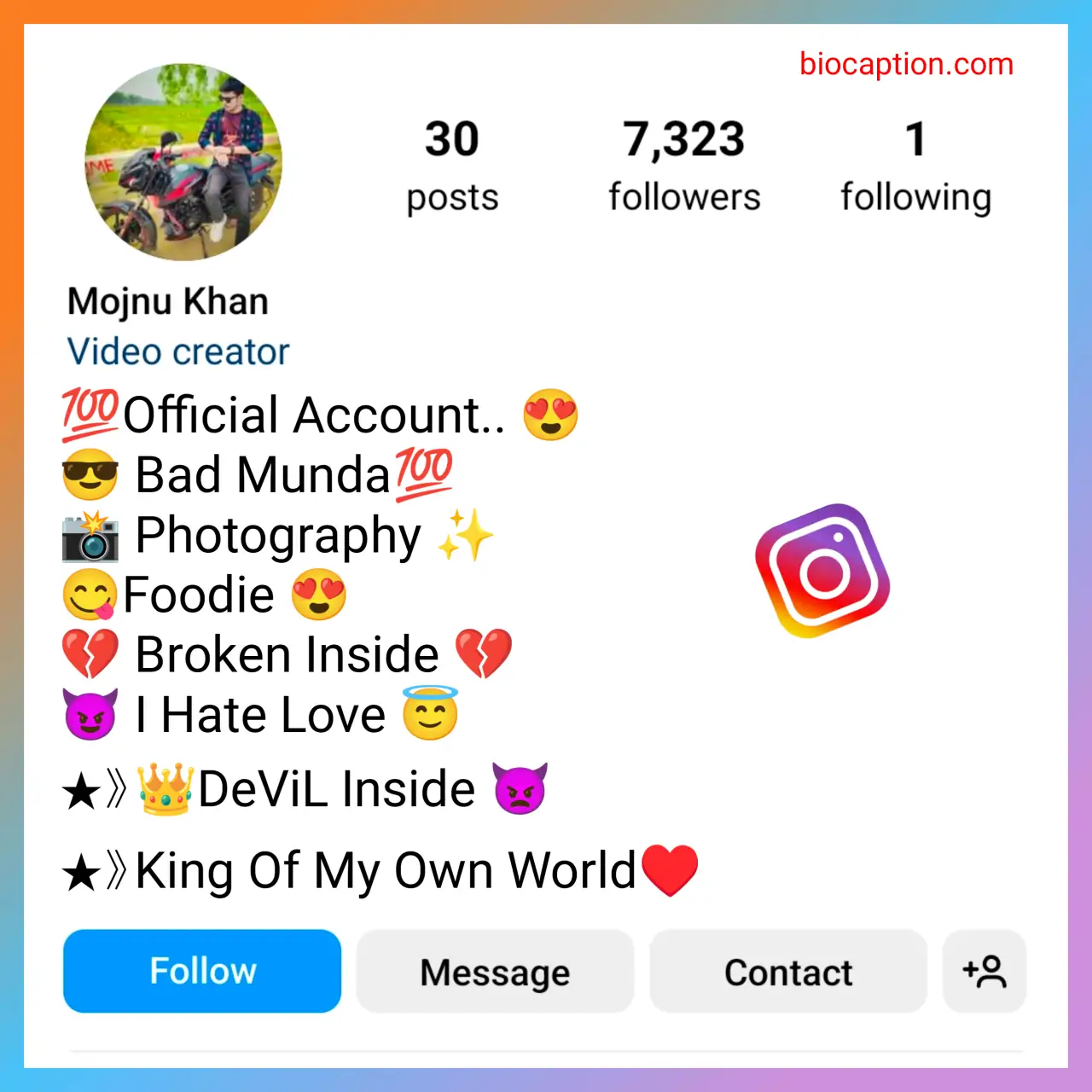 Sad bio for Instagram