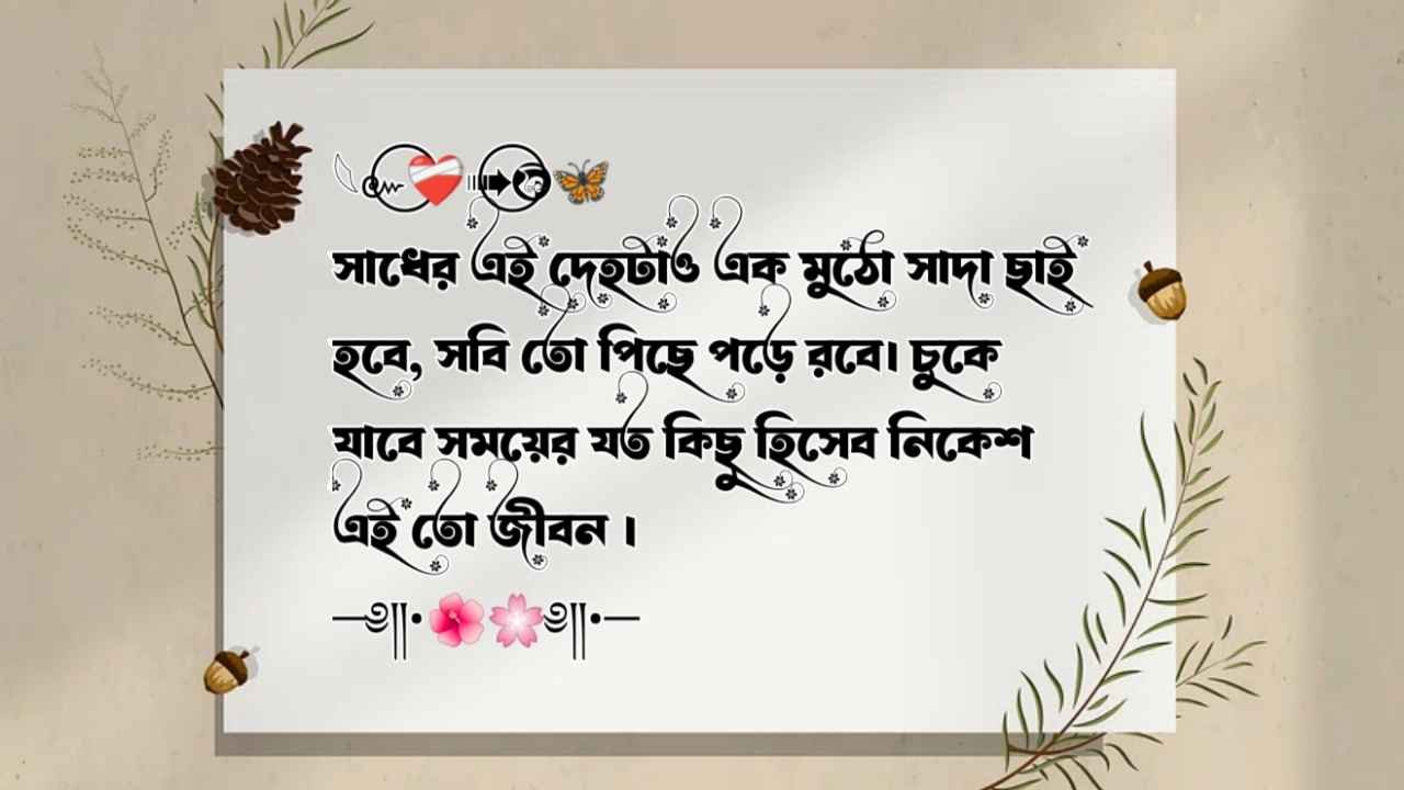 বাংলা ক্যাপশন কবিতা - হৃদয় ছুঁয়ে যাওয়া সুন্দর লাইন